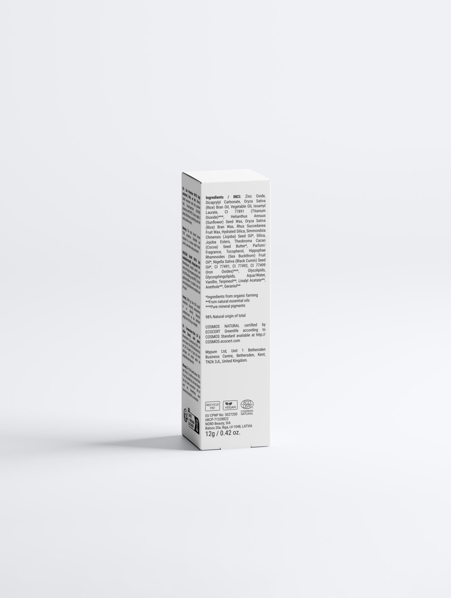 Protection solaire SPF50 Stick, sans teinte